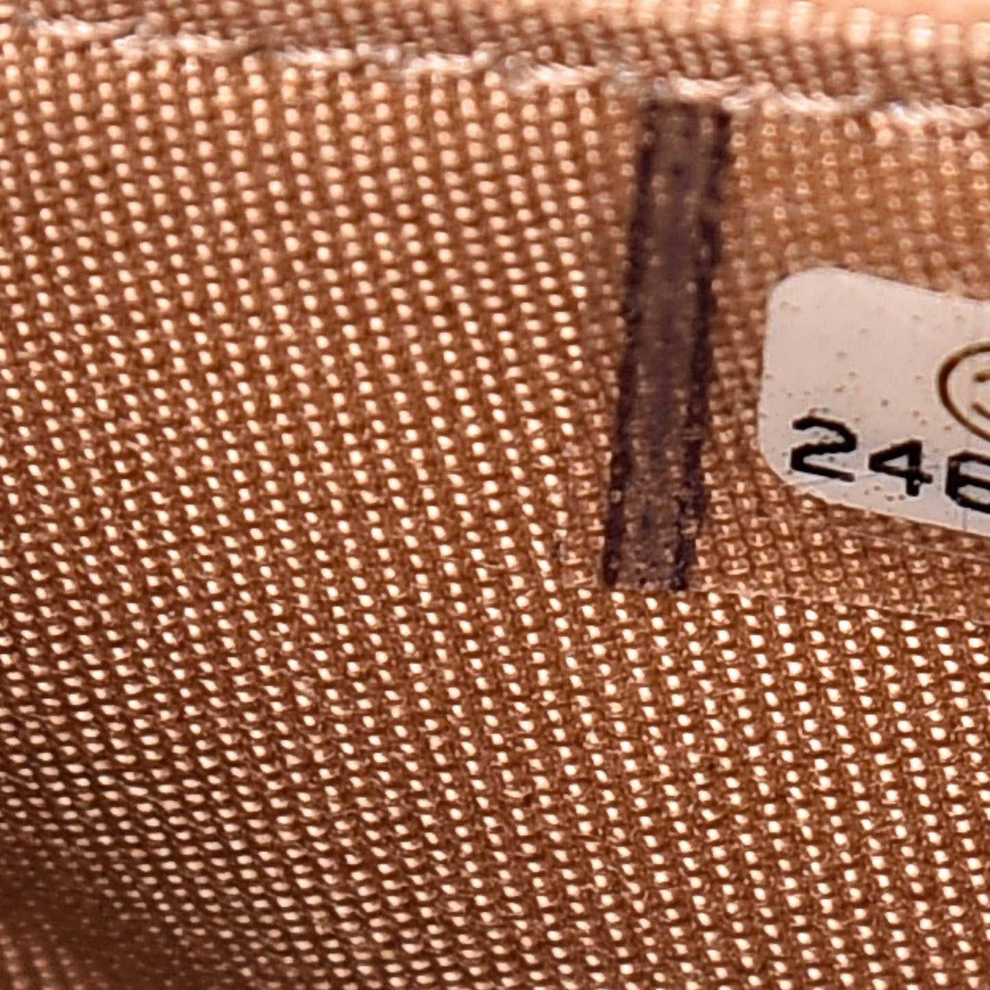 Letter Calfskin Embossed Quilted Wallet On Chain WOC Beige