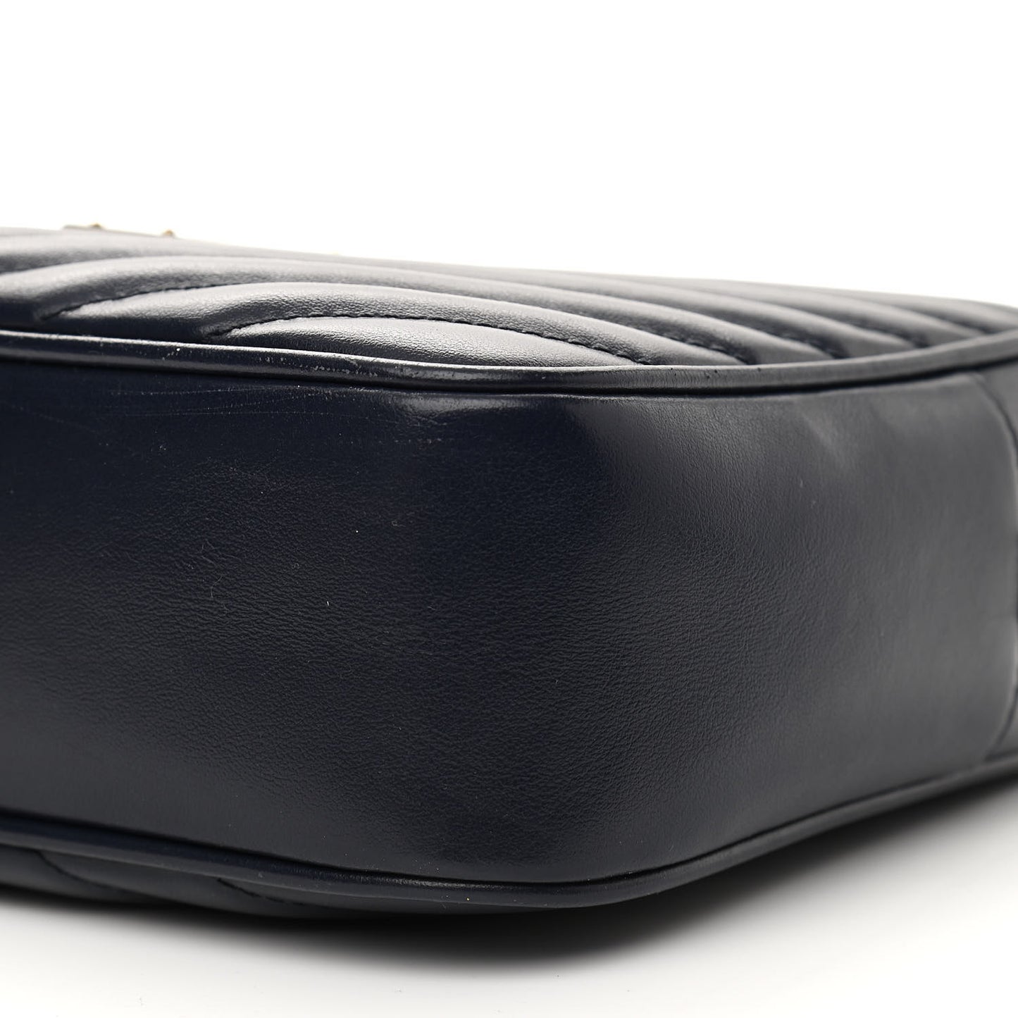 Calfskin Matelasse Monogram Lou Camera Bag Navy