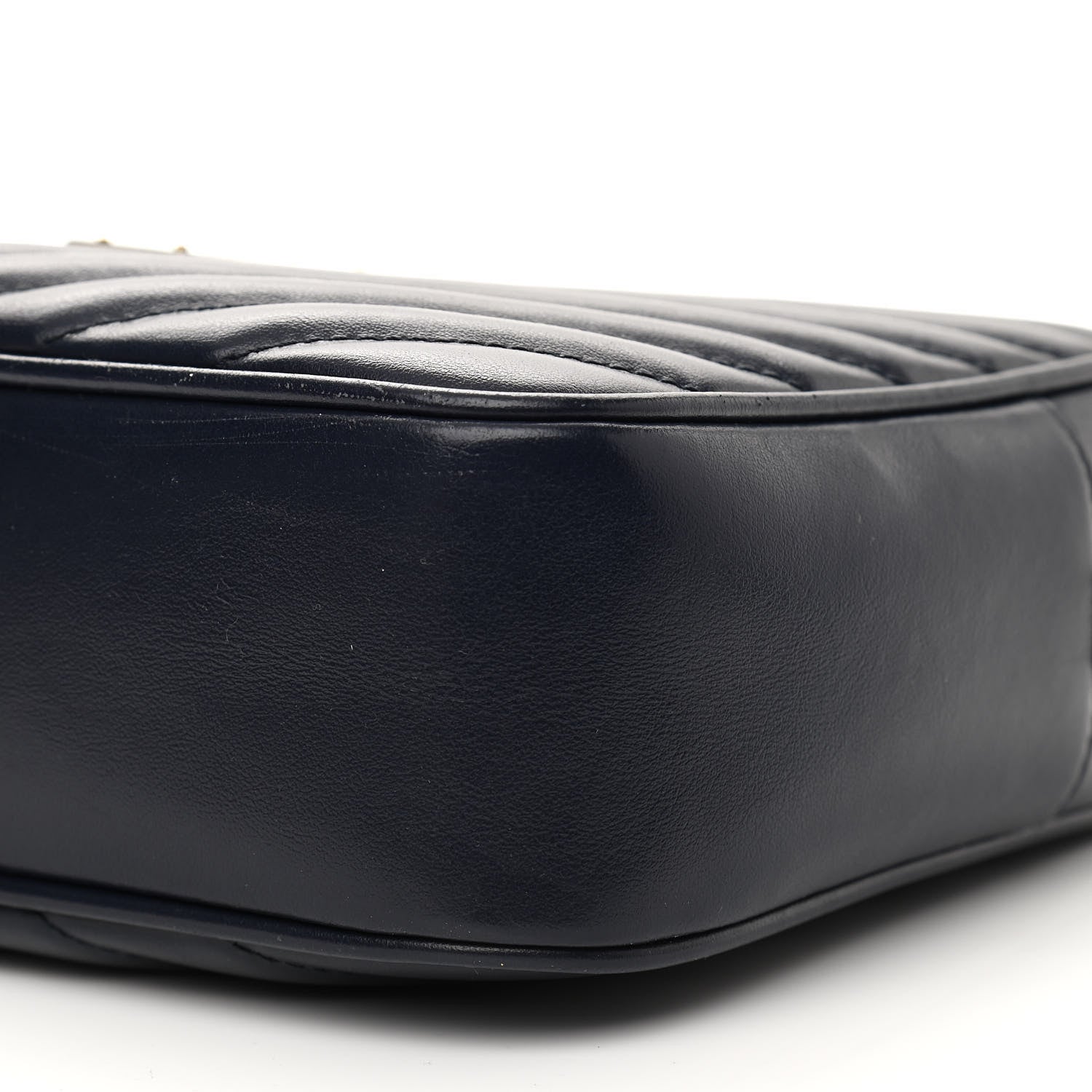 Saint Laurent Calfskin Matelasse Monogram Lou Camera Bag Navy 10 of 10