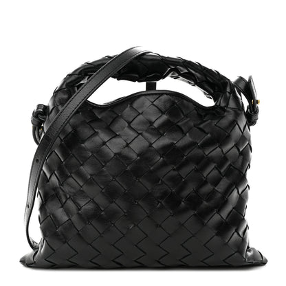 Bottega Veneta Calfskin Intrecciato Mini Hop Black 1 of 9