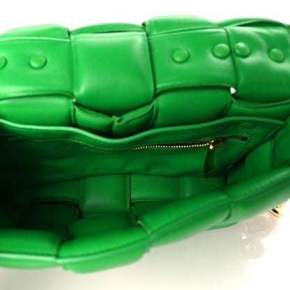 Bottega Veneta Lambskin Maxi Intreccio Padded Chain Cassette Crossbody Bag Parakeet 5 of 8