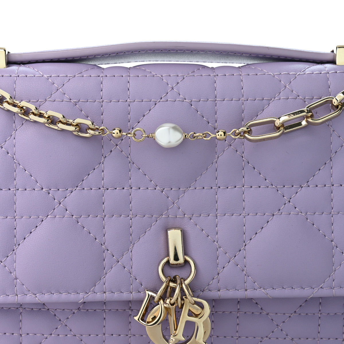 Lambskin Cannage Mini My Dior Bag Lilac