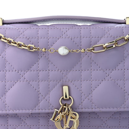 Christian Dior Lambskin Cannage Mini My Dior Bag Lilac 8 of 10