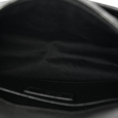 Saint Laurent Crinkled Calfskin Matelasse Monogram Baby Niki Chain Satchel Storm 5 of 13