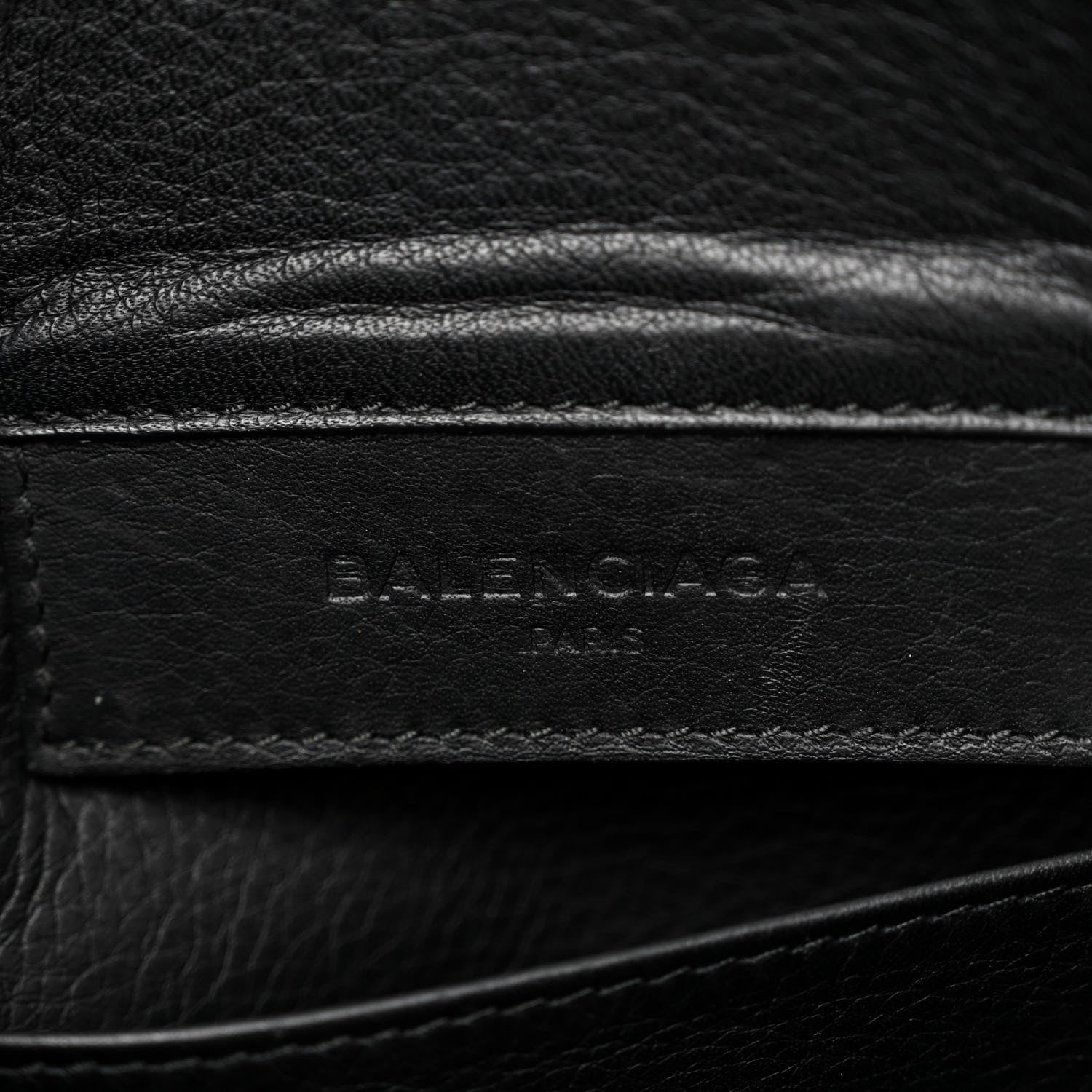 Balenciaga Calfskin Papier Sight Shoulder Bag Black 6 of 11