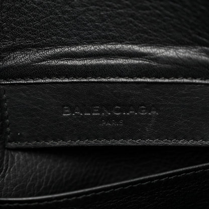 Balenciaga Calfskin Papier Sight Shoulder Bag Black 6 of 11