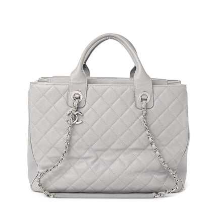 Chanel Caviar Quilted Large Urban Companion Top Handle Shopping Tote Grey 1 of 16