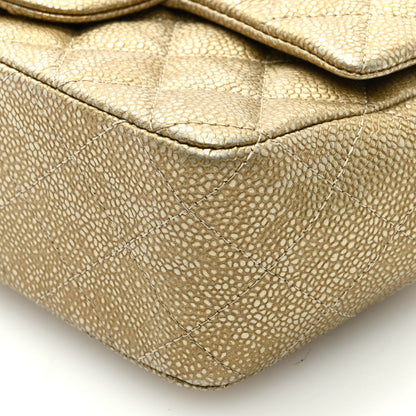 Chanel Metallic Caviar Quilted Mini Rectangular Flap Gold 9 of 10