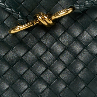Bottega Veneta Nappa Intrecciato Small Andiamo Shoulder Bag Emerald Green 8 of 11