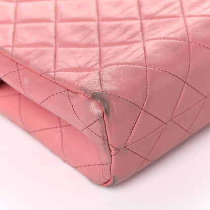 Chanel Lambskin Quilted Pocket Flap Shoulder Bag Pink 11 of 43