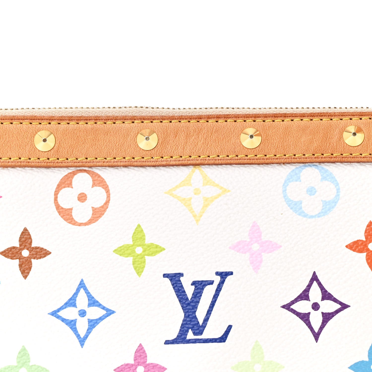 Louis Vuitton Monogram Multicolor Pochette Accessories White 7 of 13