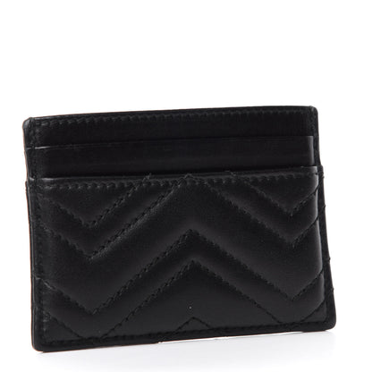 Gucci Calfskin Matelasse GG Marmont Card Holder Black 3 of 6