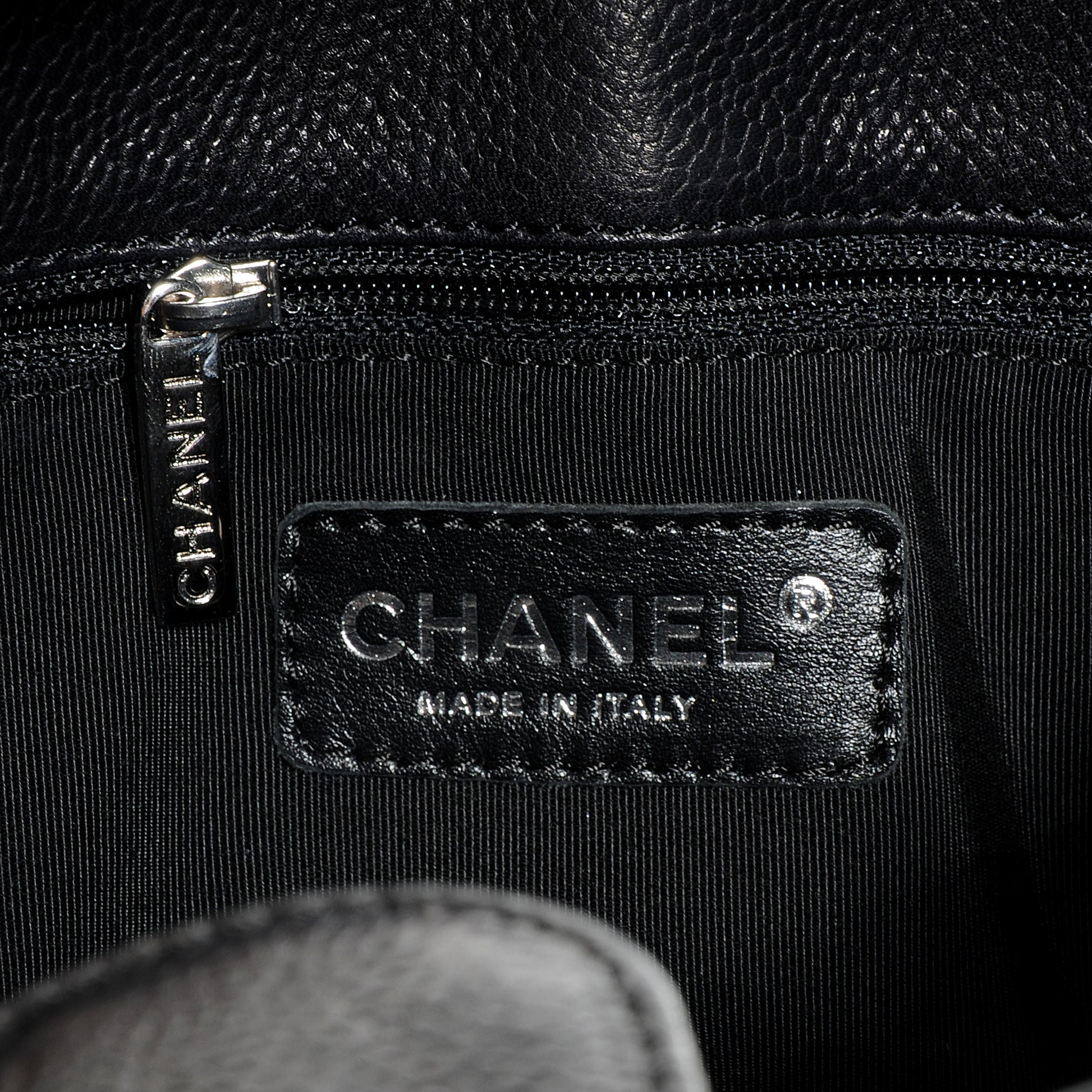 Chanel Caviar Petit Shopping Tote PST Black 7 of 8