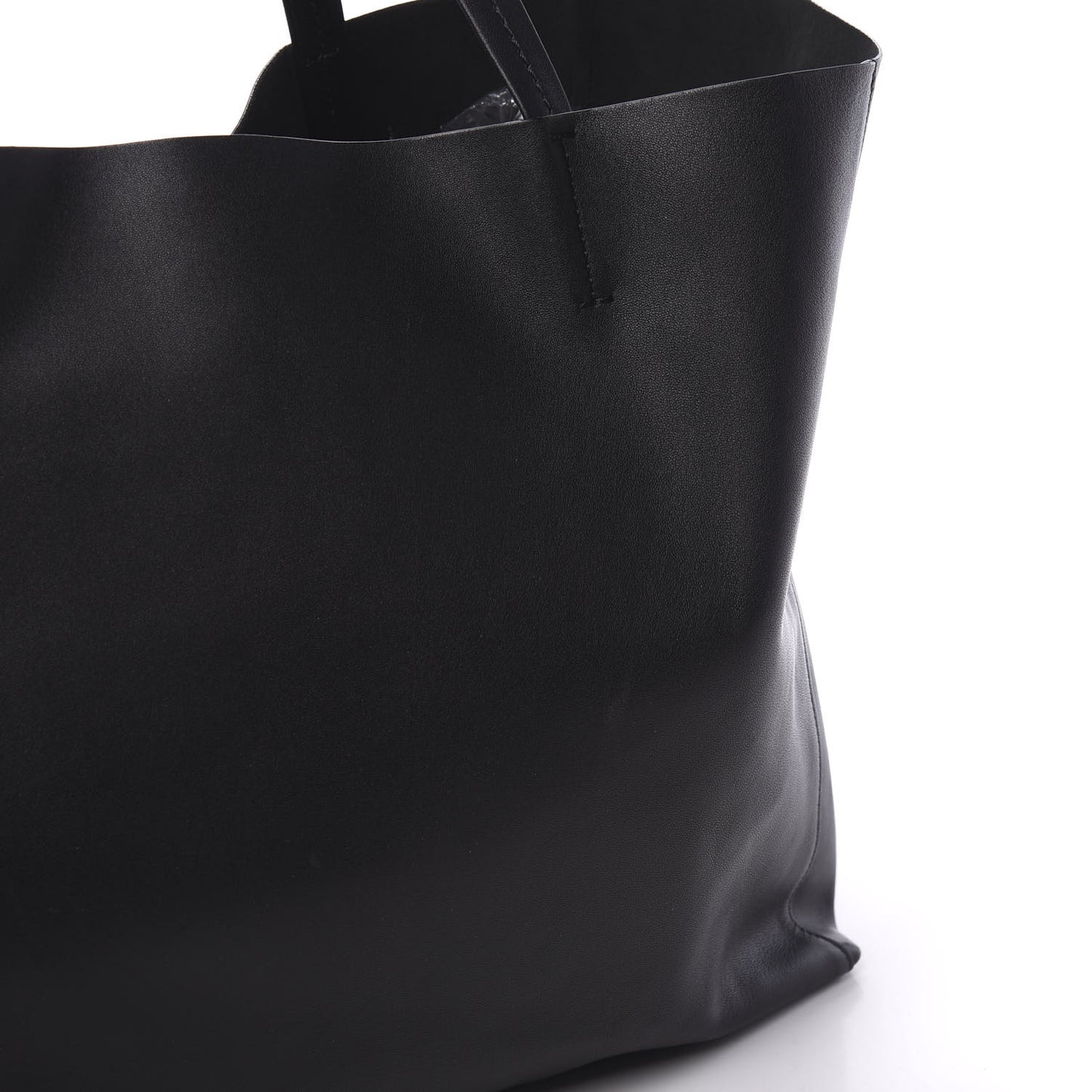 Lambskin Horizontal Cabas Black