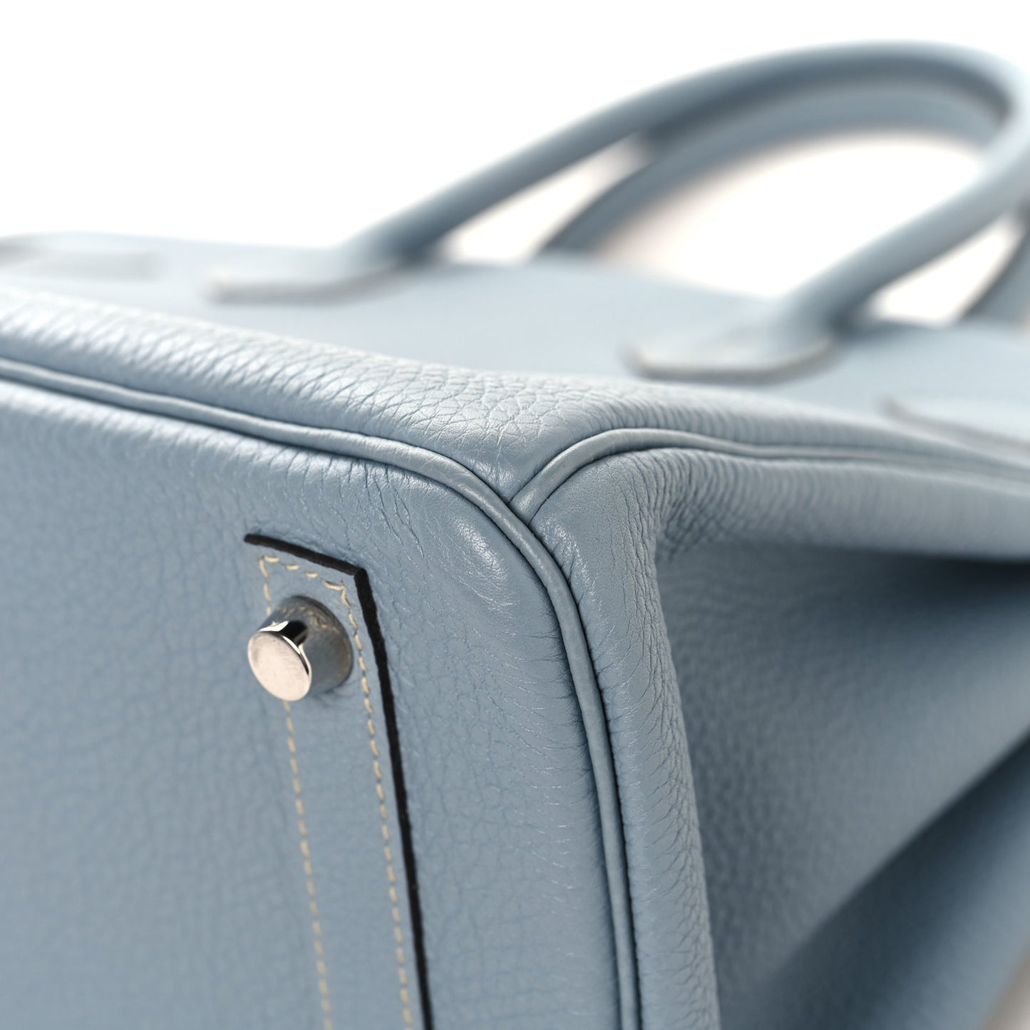 Togo Birkin 30 Bleu Lin