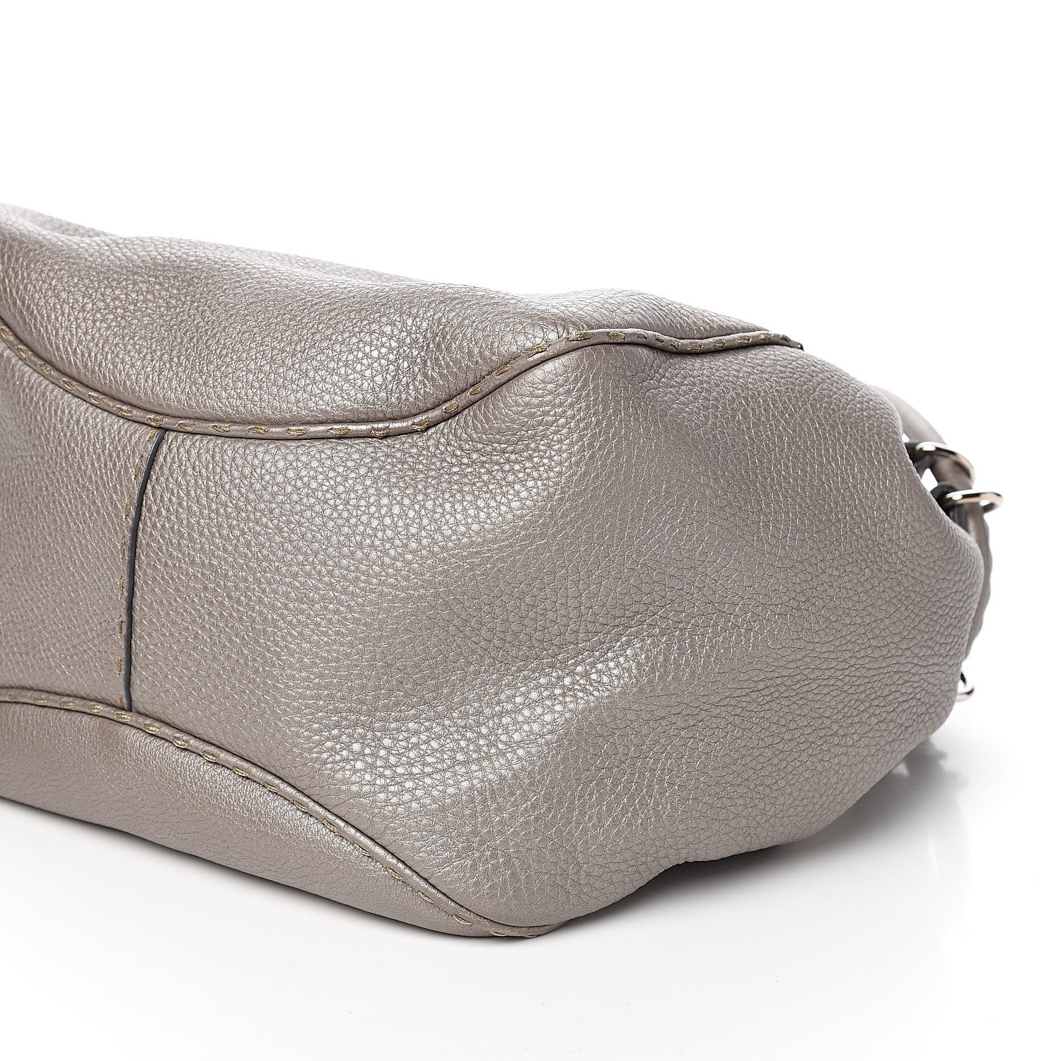 Fendi Cuoio Romano Selleria Small Bucket Peltro 8 of 11