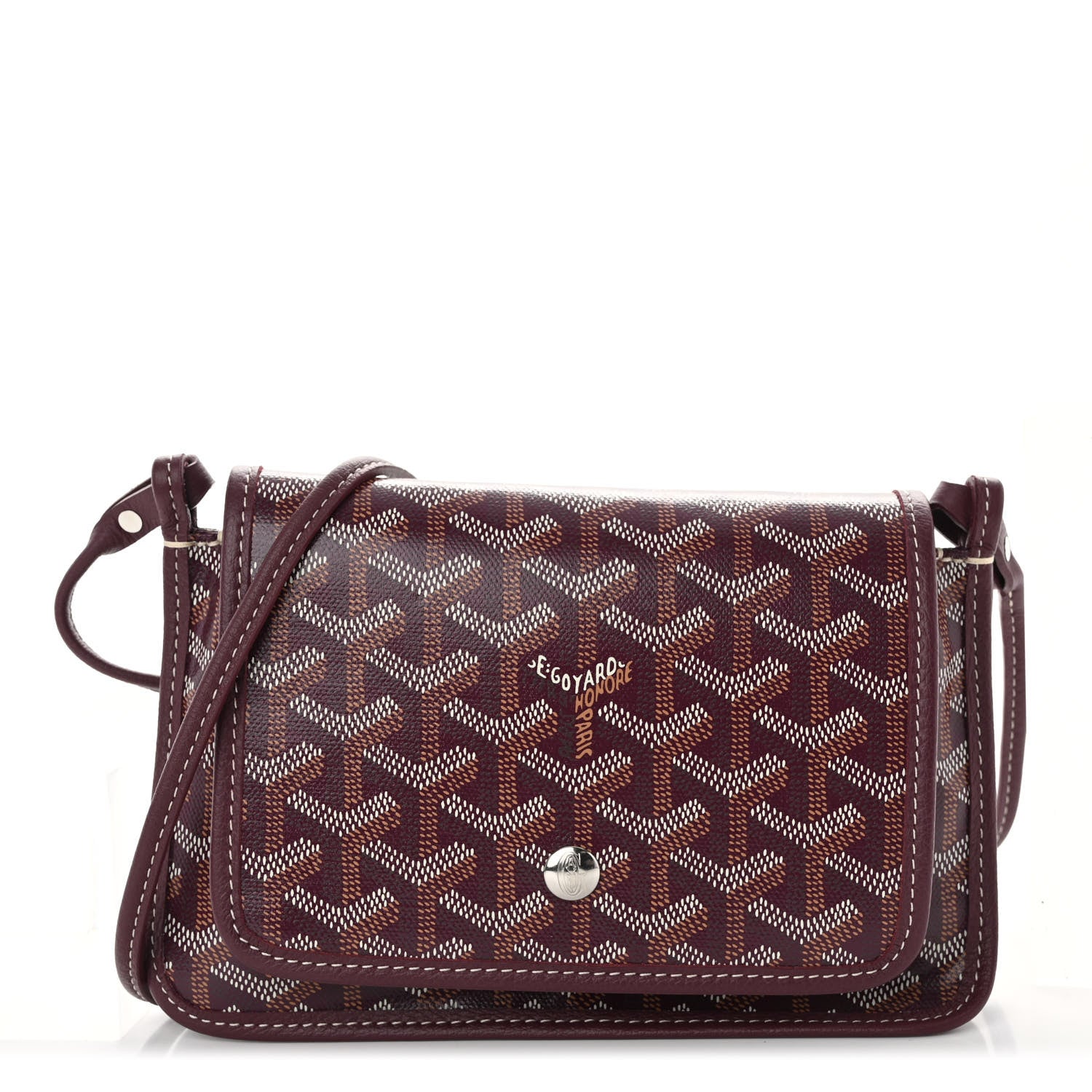Goyard Goyardine Plumet Wallet Clutch Burgundy 1 of 9