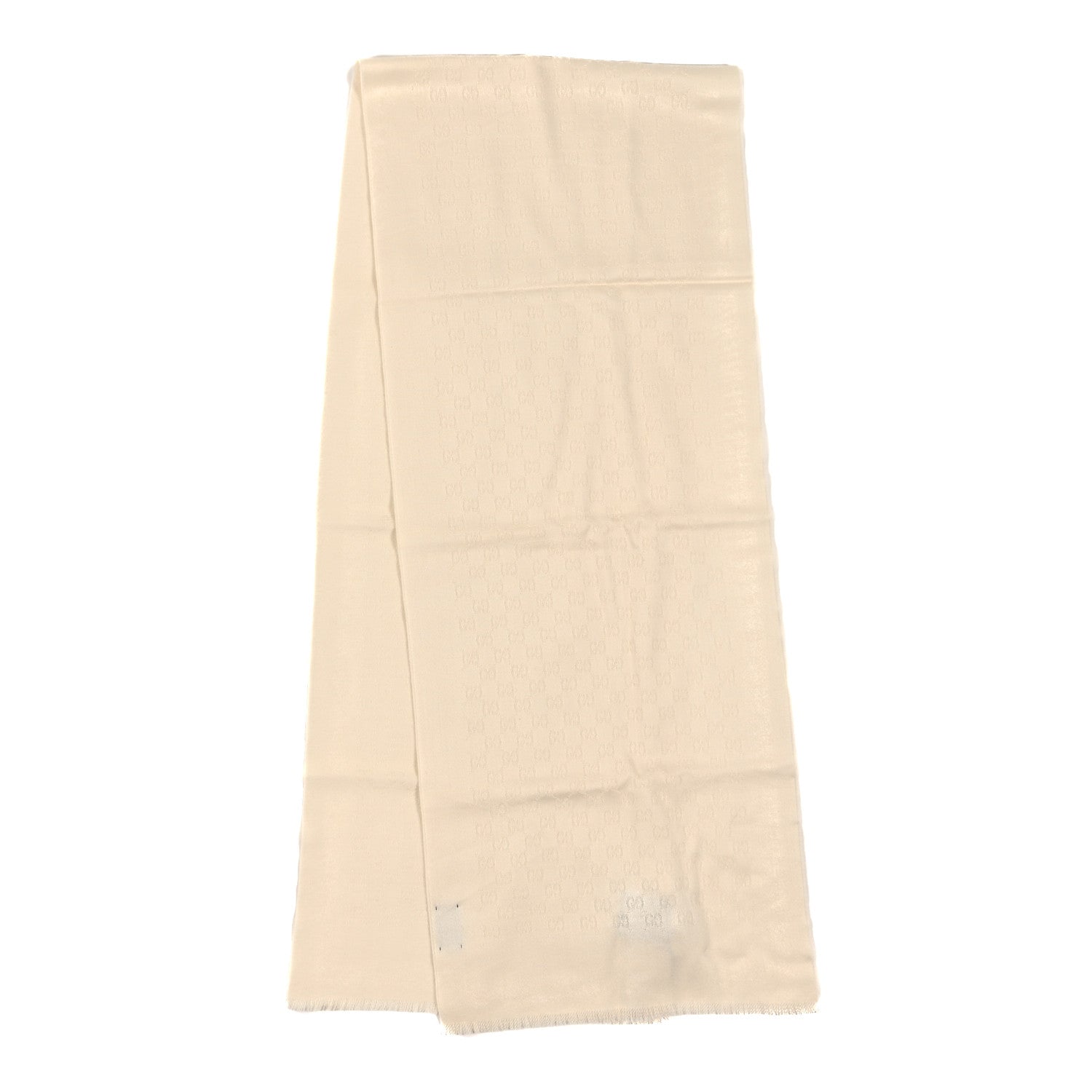 Gucci Cashmere GG Monogram Gem Lux Scarf White 2 of 3