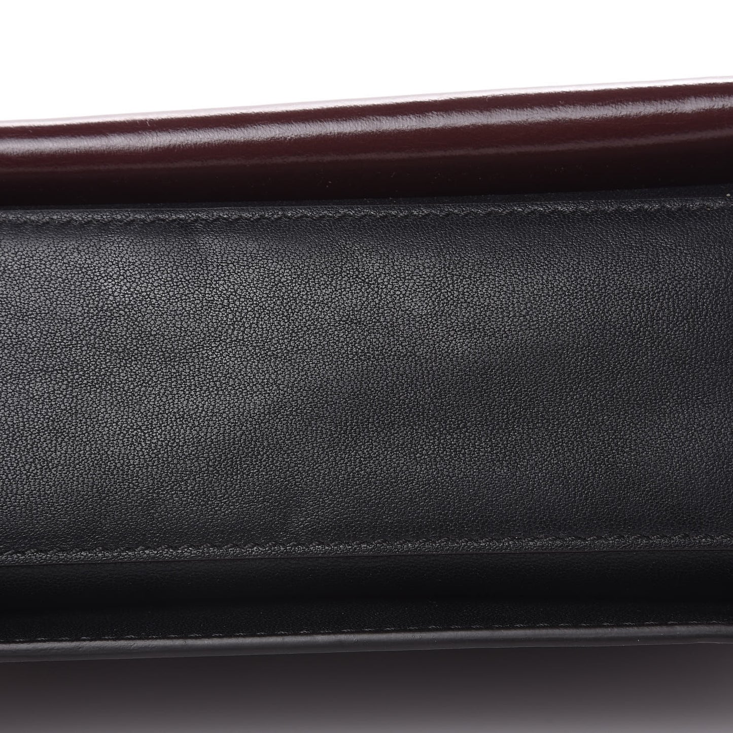 Crinkled Patent Lambskin Small GV3 Shoulder Bag Black Burgundy
