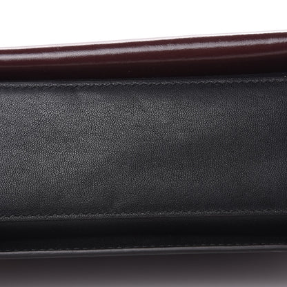 Givenchy Crinkled Patent Lambskin Small GV3 Shoulder Bag Black Burgundy 10 of 10