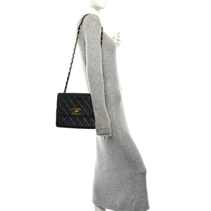 Chanel Lambskin Quilted Medium Single Flap Black 2 of 12
