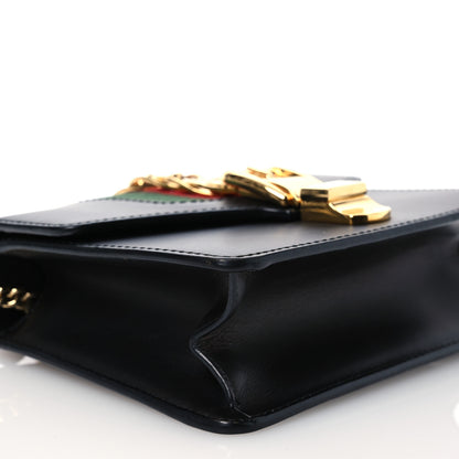 Gucci Calfskin Mini Sylvie Chain Shoulder Bag Black 9 of 15