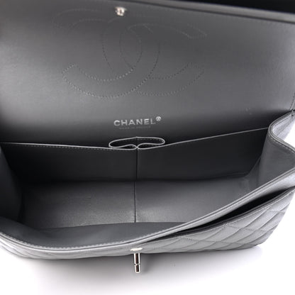 Chanel Caviar Quilted Jumbo Double Flap Grey 4 of 6