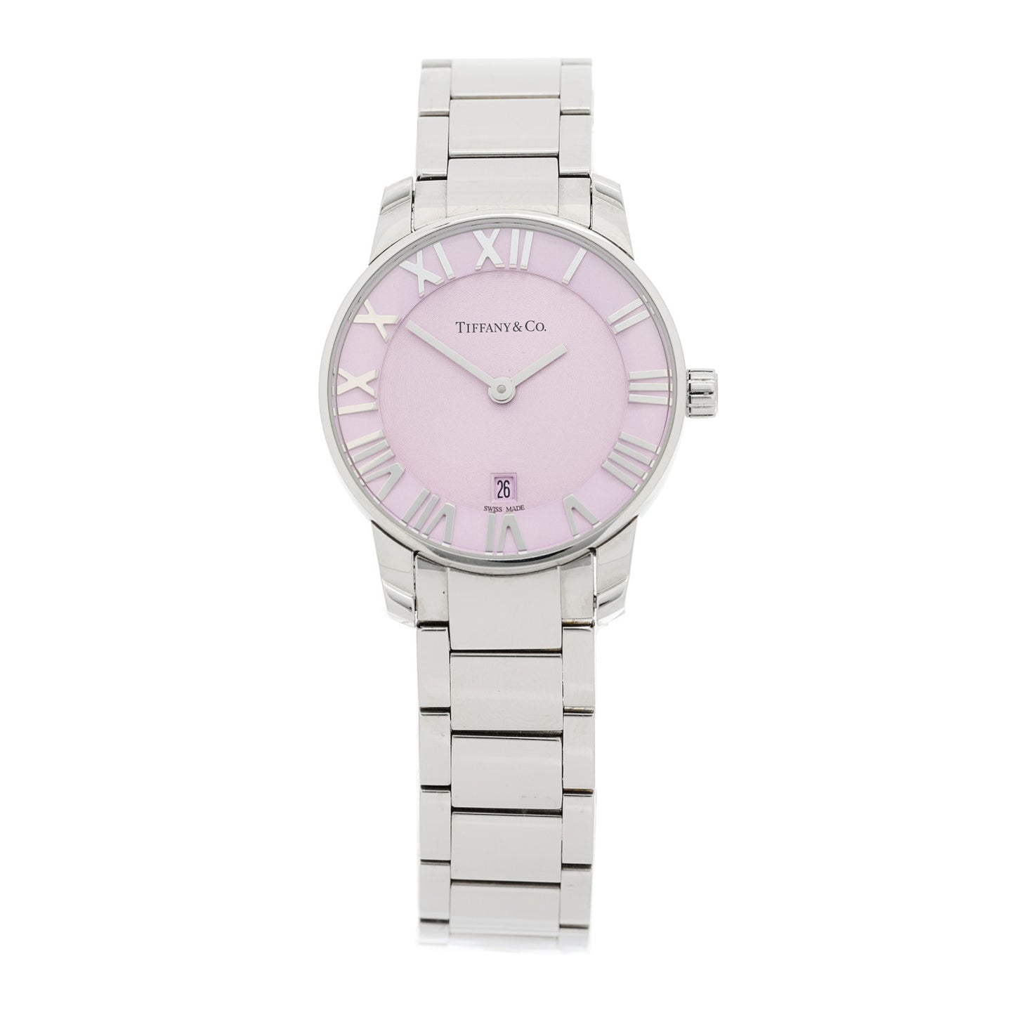 Stainless Steel 29mm Atlas 2-Hand Quartz Watch Mauve