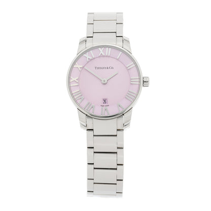 Tiffany Stainless Steel 29mm Atlas 2-Hand Quartz Watch Mauve 1 of 5
