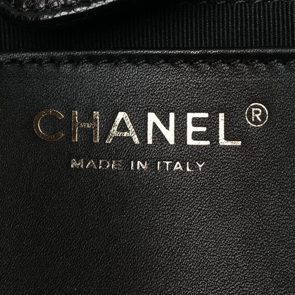 Chanel Caviar Stitched Pocket CC Large Tote Black 7 of 14
