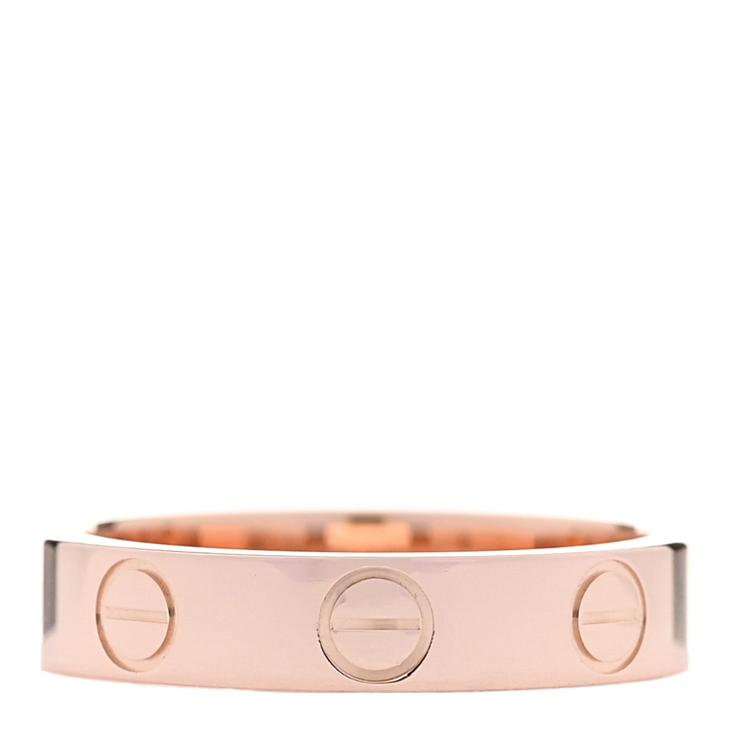 Cartier 18K Pink Gold 3.5mm LOVE Wedding Band Ring 45 3.5 3 of 5