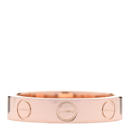 Cartier 18K Pink Gold 3.5mm LOVE Wedding Band Ring 45 3.5 3 of 5