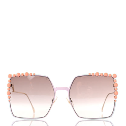 Fendi Square Dots Sunglasses FF 0259/S Gold 2 of 6