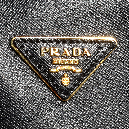 Prada Saffiano Lux Large Double Zip Tote Nero Black 5 of 9