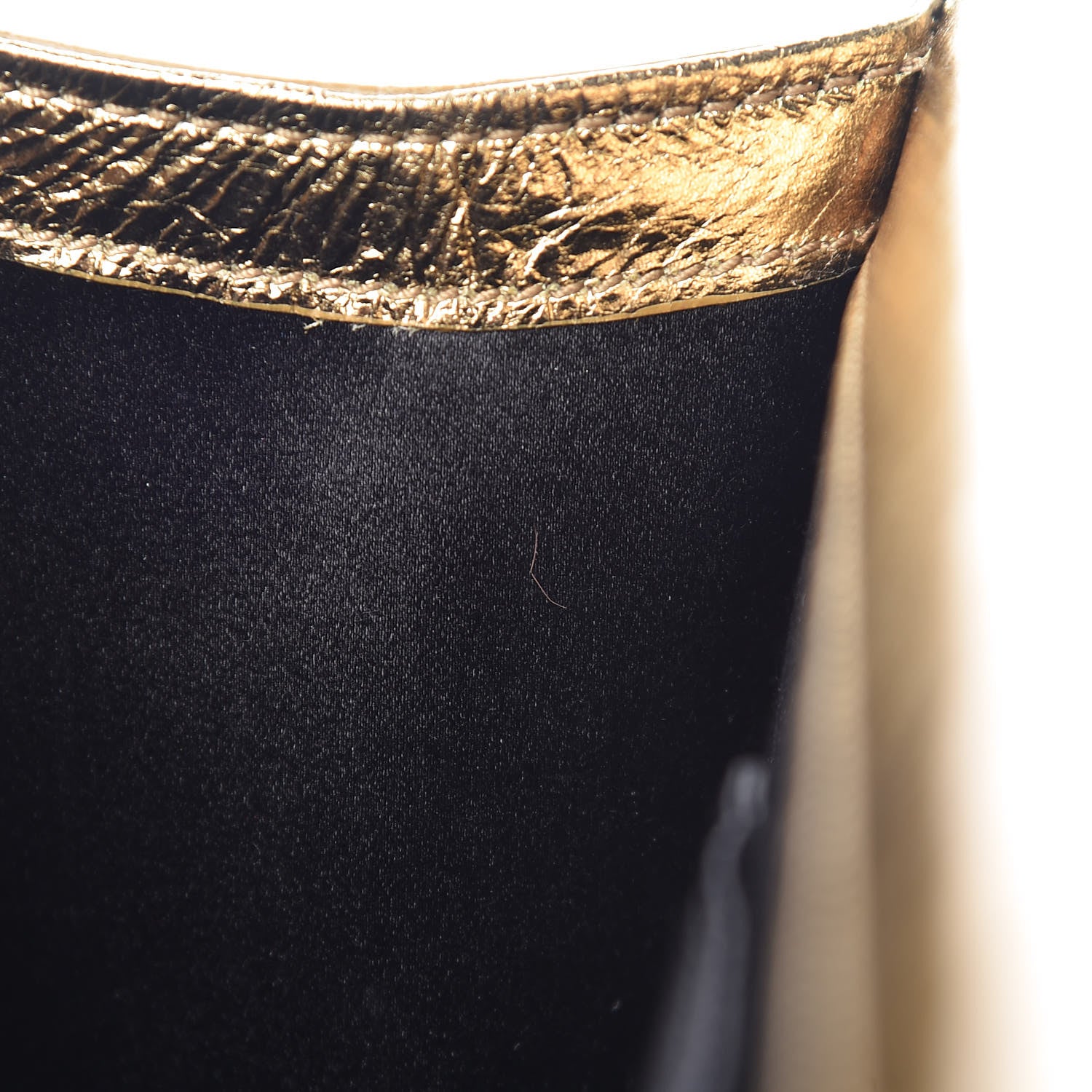 Saint Laurent Metallic Calfskin Monogram Large Belle De Jour Clutch Gold 10 of 10