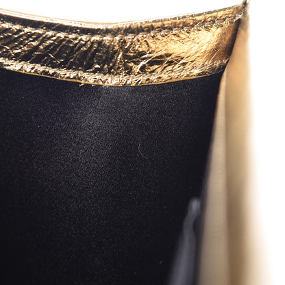 Saint Laurent Metallic Calfskin Monogram Large Belle De Jour Clutch Gold 10 of 10