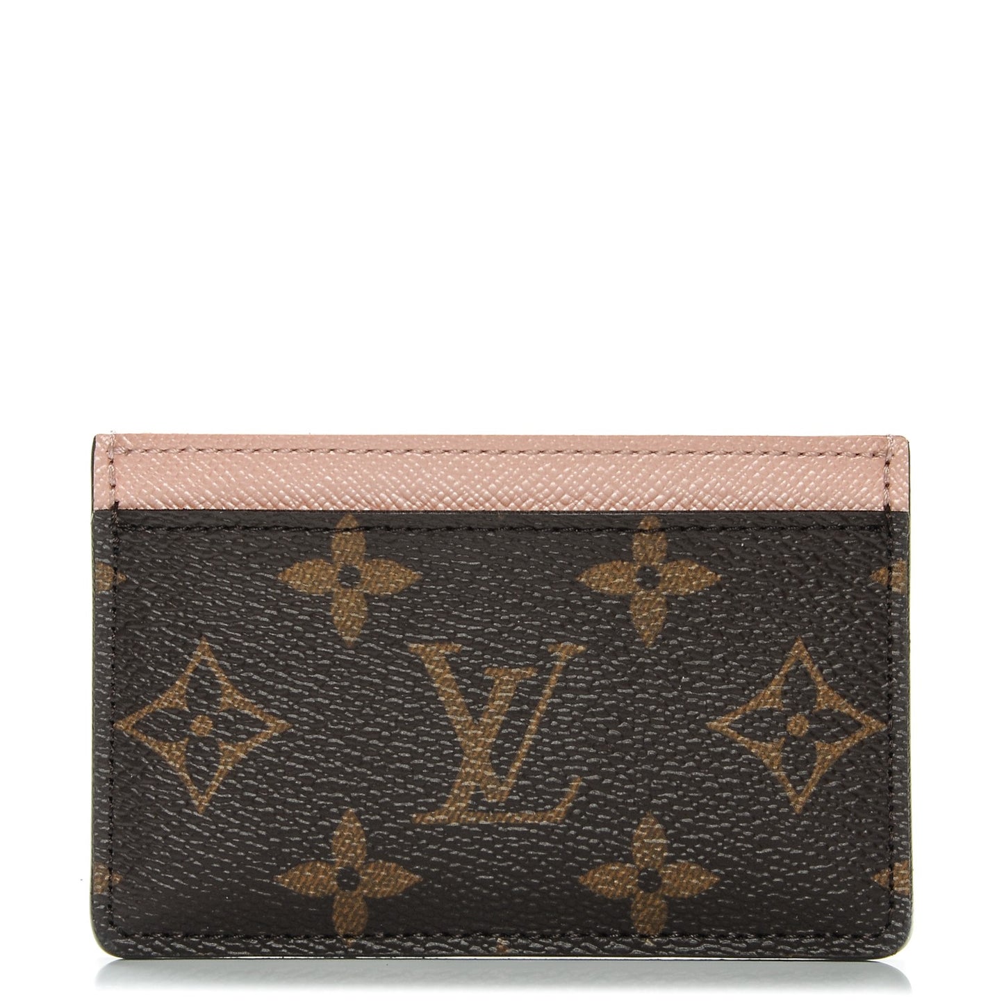 Monogram Card Holder Rose Nacre