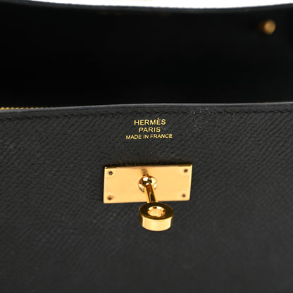 Hermes Epsom Kelly Wallet To Go Black 7 of 15