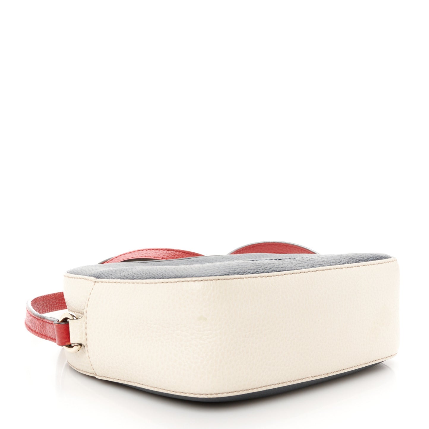 Dollar Calfskin Small Soho Disco Bag Blue Hibiscus Red Mystic White