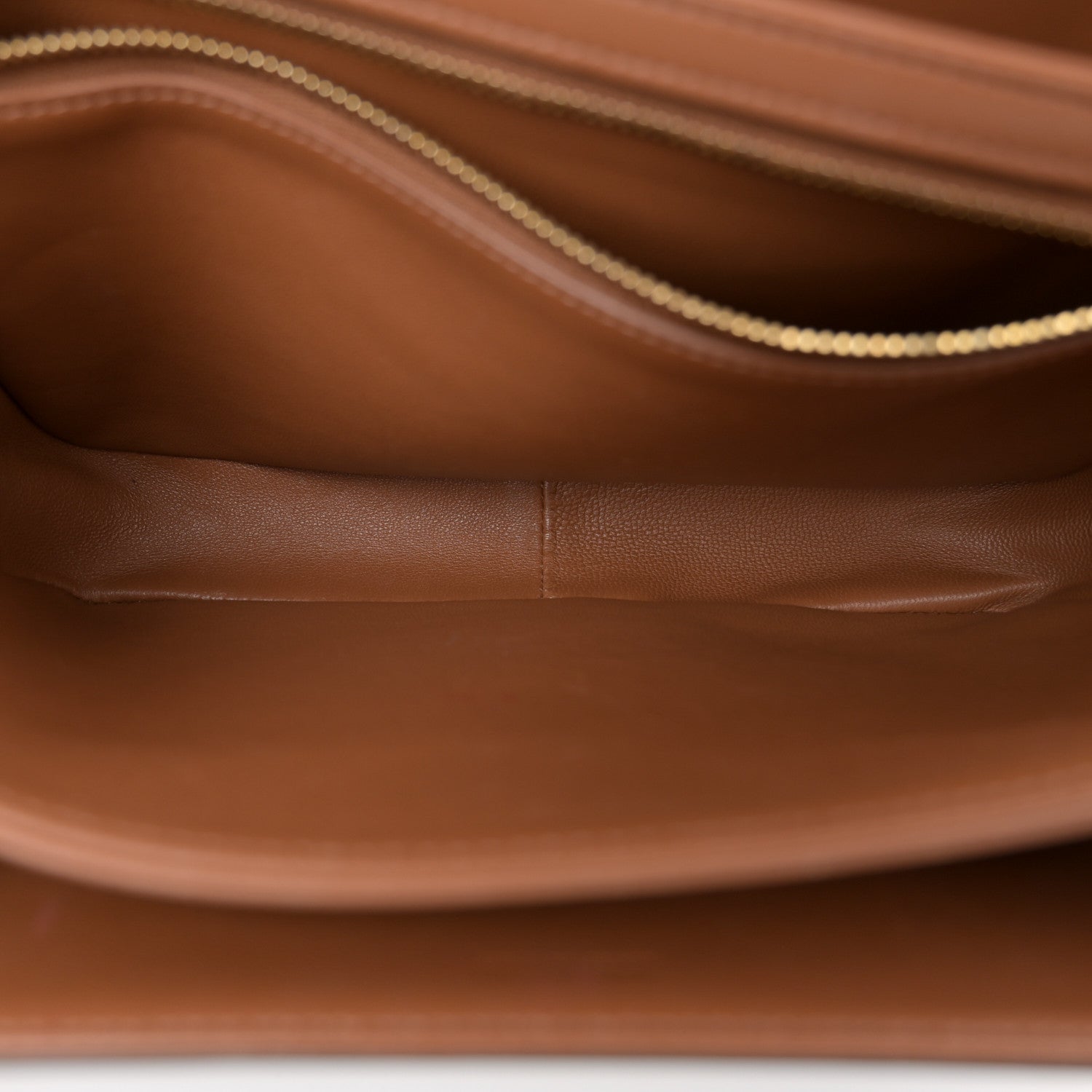Celine Triomphe Canvas Calfskin Medium Triomphe Bag Tan 5 of 11