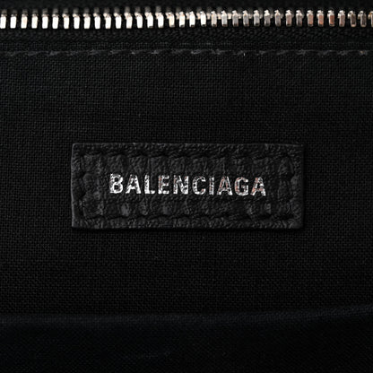 Balenciaga Smooth Calfskin Logo Small Everyday Backpack Black Red White 5 of 10