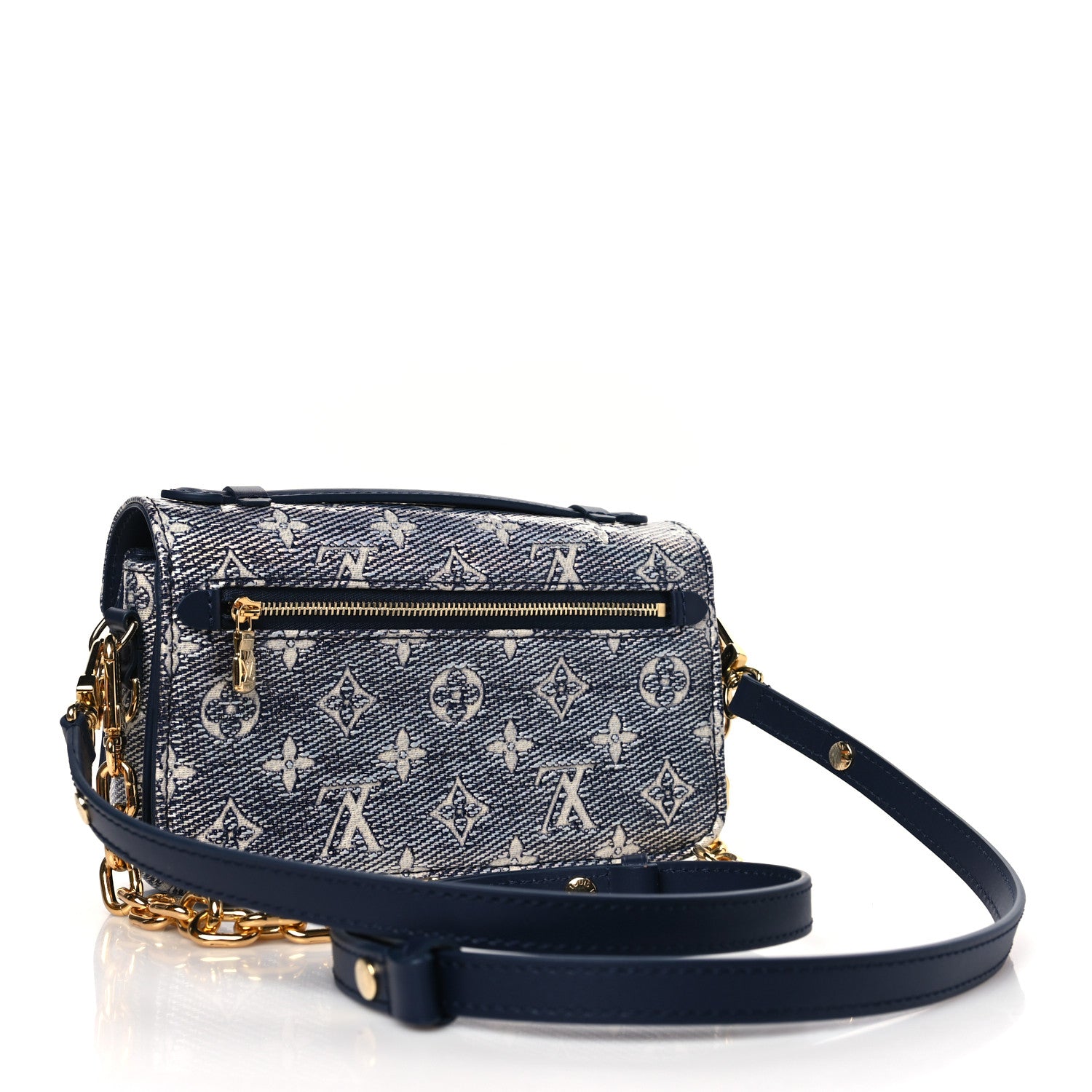 Louis Vuitton Monoglam Pochette Metis East West Blue 3 of 9