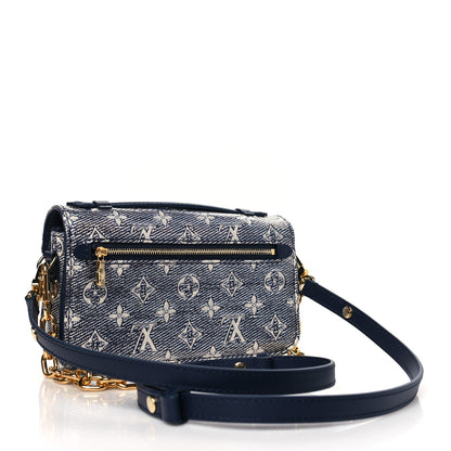 Louis Vuitton Monoglam Pochette Metis East West Blue 3 of 9