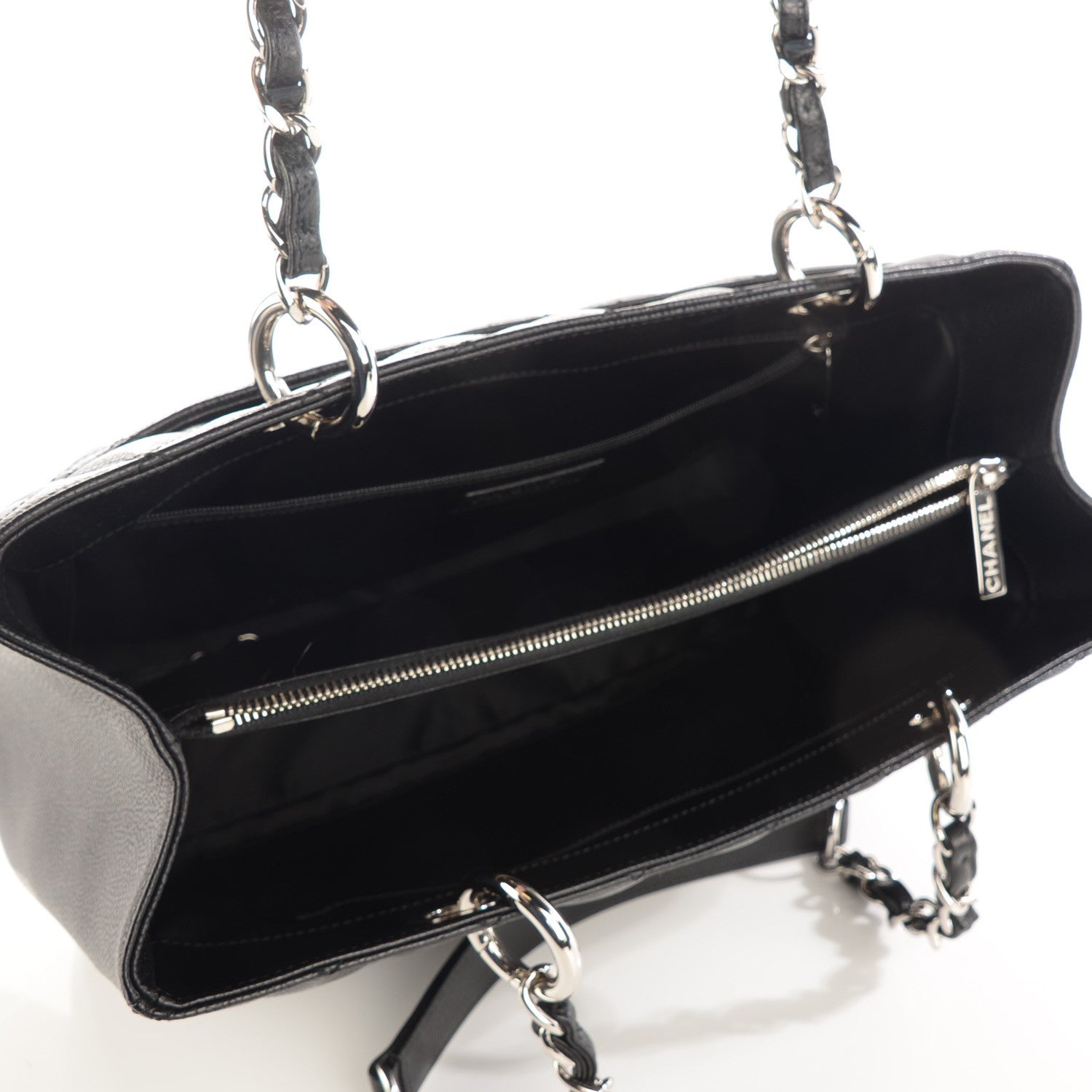 Chanel Caviar Quilted Grand Shopping Tote GST Black 7 of 7