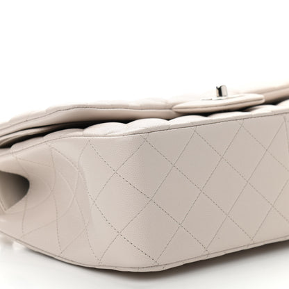 Chanel Caviar Quilted Jumbo Double Flap Ivory 9 of 11