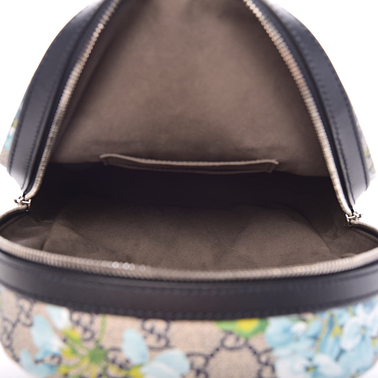 GG Supreme Monogram Blooms Small Day Backpack Blue