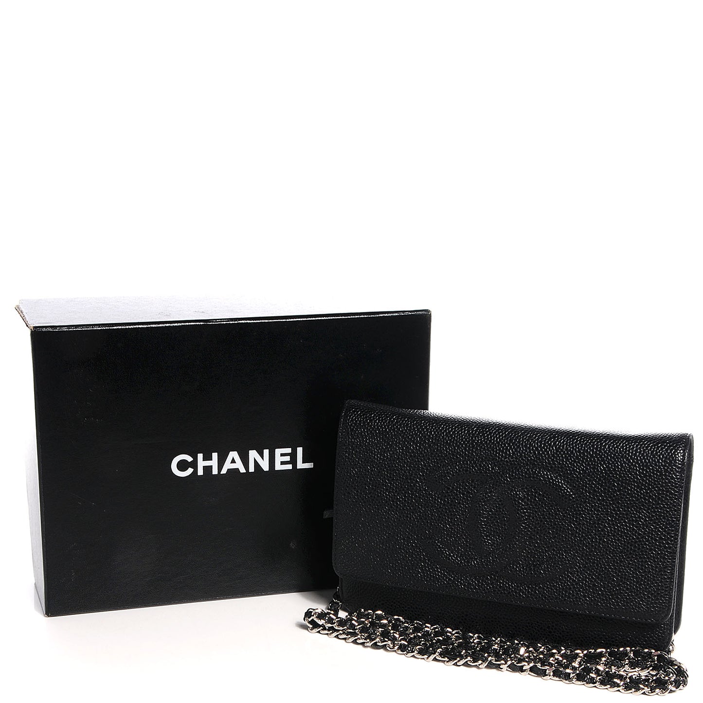 Caviar Timeless CC Wallet on Chain WOC Black