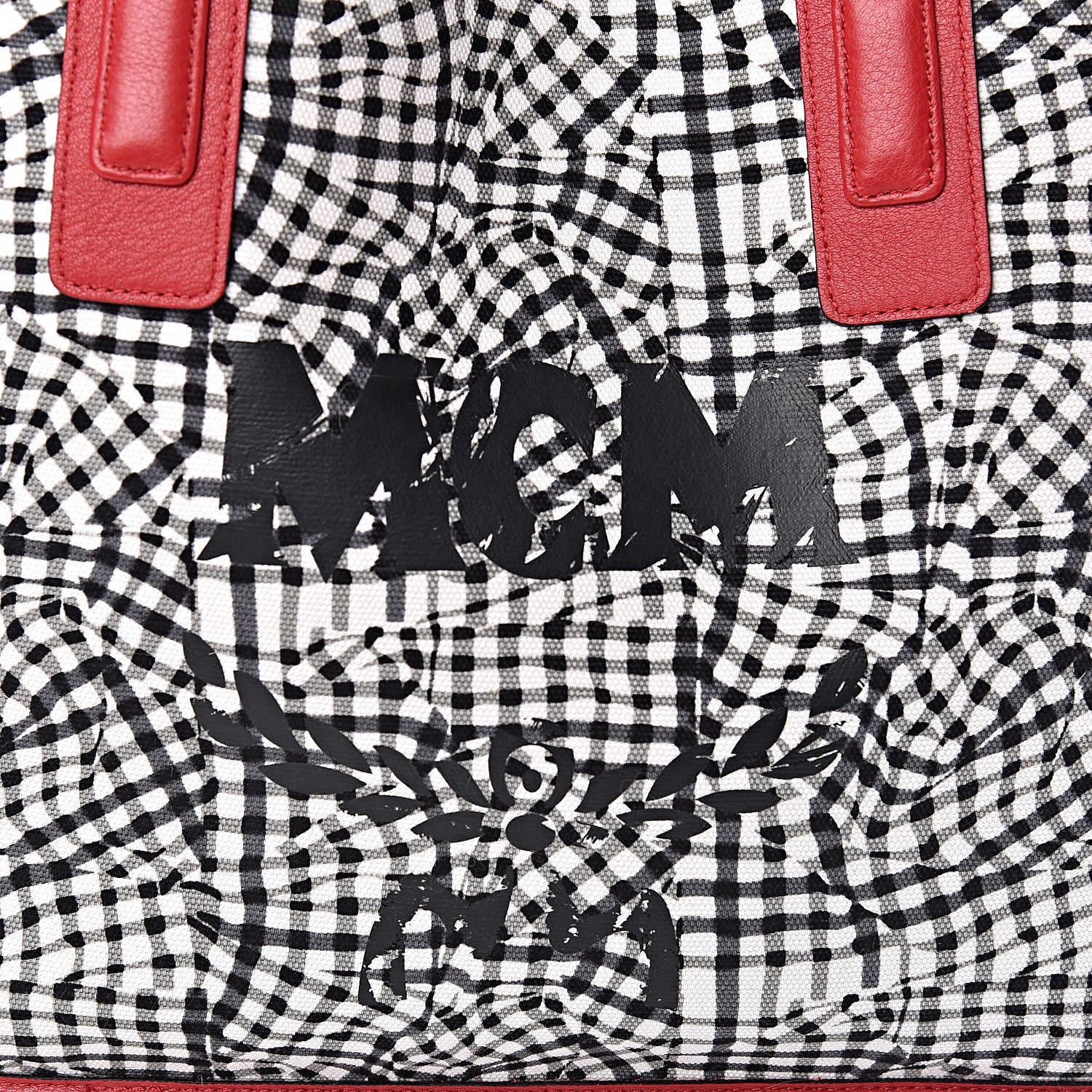MCM Visetos Medium Liz Reversible Shopper Tote Ruby Red 17 of 17