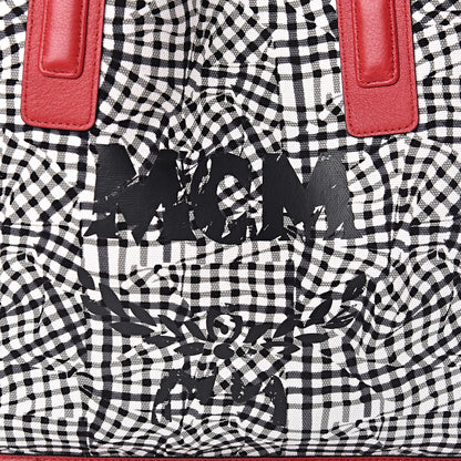 MCM Visetos Medium Liz Reversible Shopper Tote Ruby Red 17 of 17