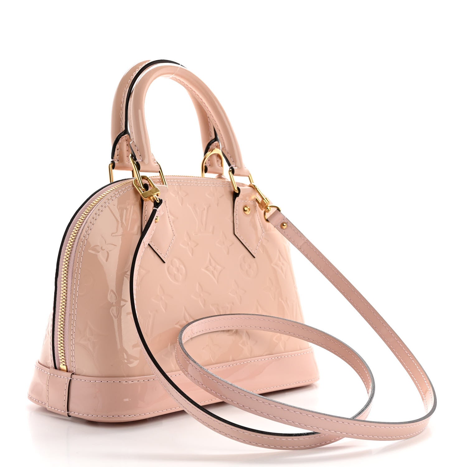 Louis Vuitton Vernis Alma BB Rose Ballerine 3 of 9